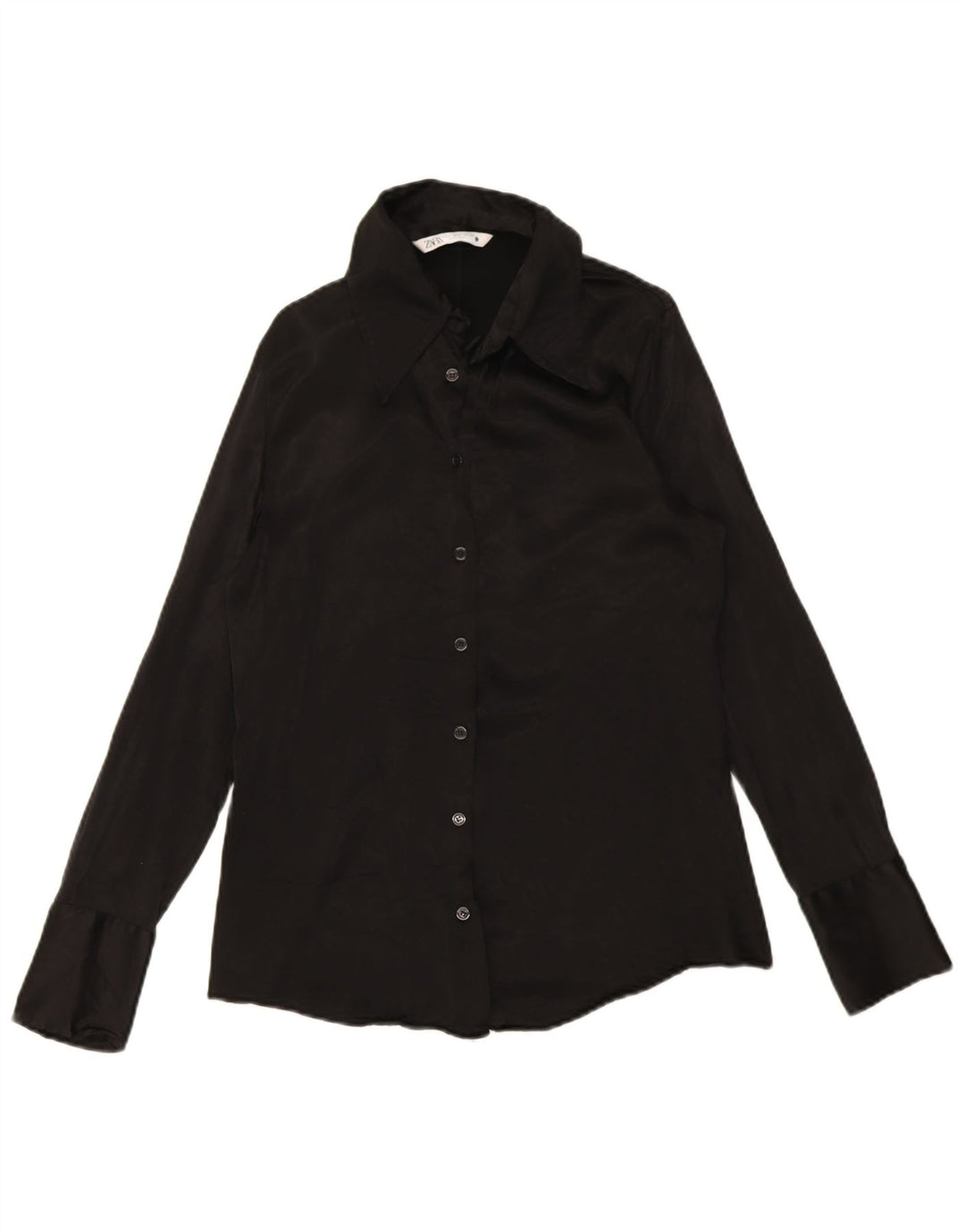 Zara skjortebluse til kvinder UK 14 Large Black