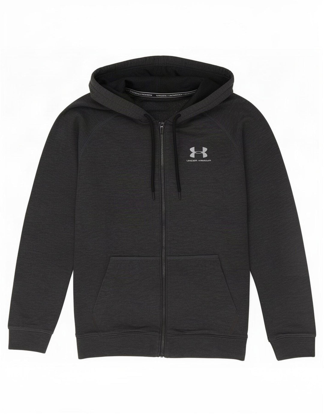 Under Armour Herre hættetrøje med lynlås mellemgrå bomuld