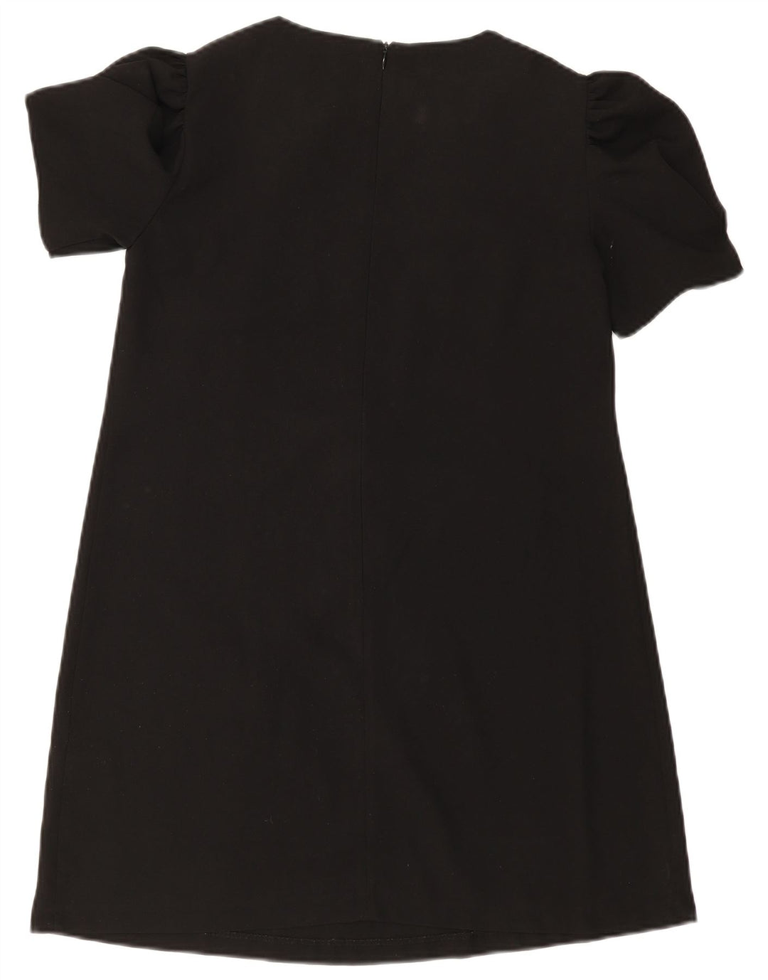 Zara Dame A-Line Kjole UK 12 Medium Sort Polyester