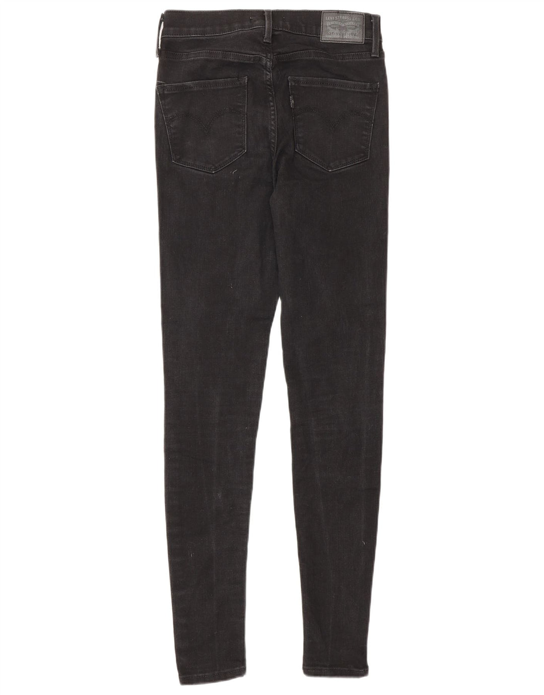 LEVI'S Dame 720 High Rise Super Skinny Jeans W25 L30 Sort Bomuld