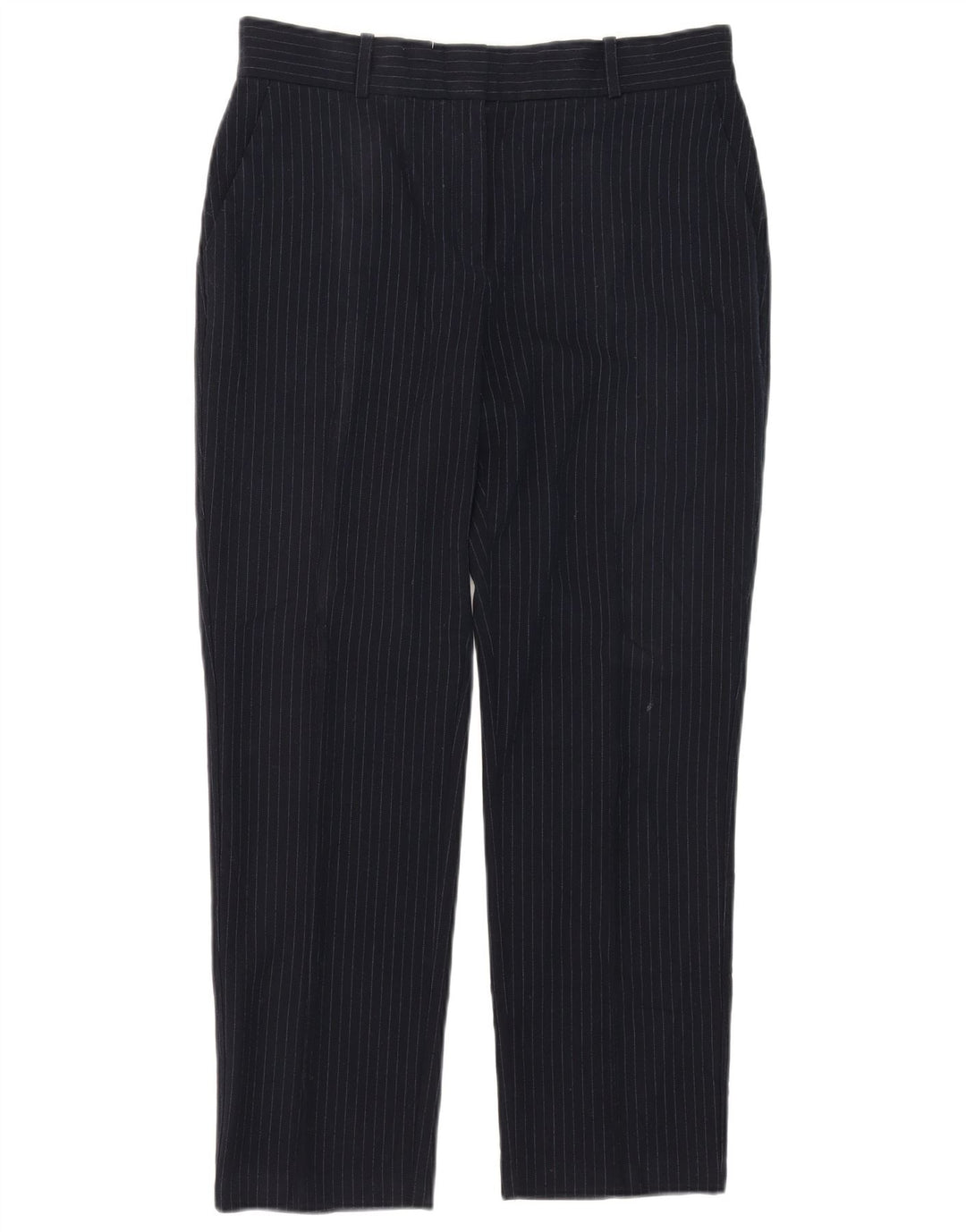 Marks & Spencer jakkesætsbukser til kvinder UK 12 Medium W32 L27 Marineblå