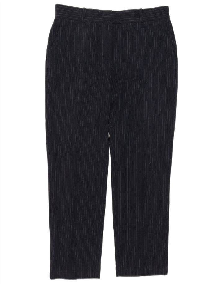 Marks & Spencer jakkesætsbukser til kvinder UK 12 Medium W32 L27 Marineblå
