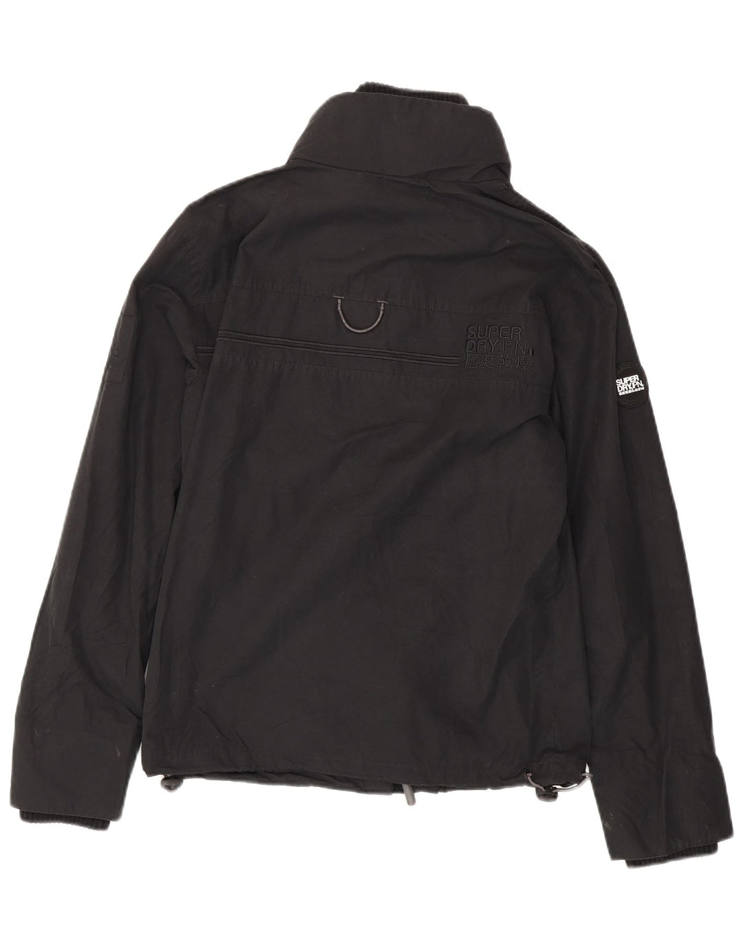 Superdry Windattacker vindjakke i overstørrelse til kvinder UK 10 Small Black