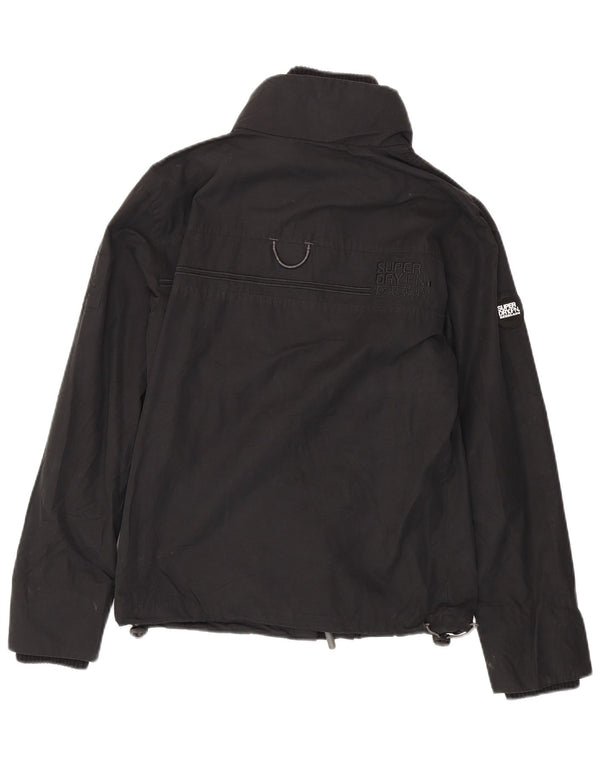 Superdry Windattacker vindjakke i overstørrelse til kvinder UK 10 Small Black