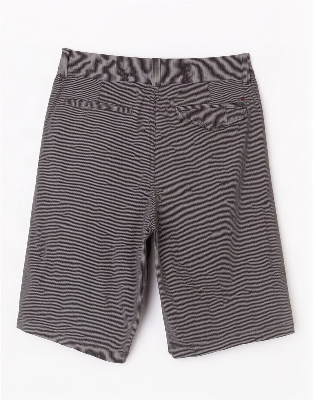 Tommy Hilfiger Herre Bermuda Shorts W30 Medium Navy Blue Pinstripe Bomuld