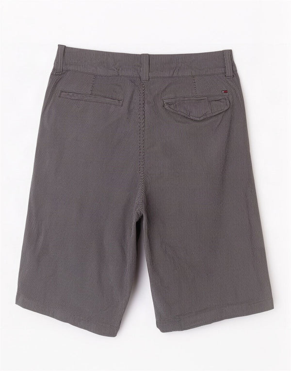 Tommy Hilfiger Herre Bermuda Shorts W30 Medium Navy Blue Pinstripe Bomuld