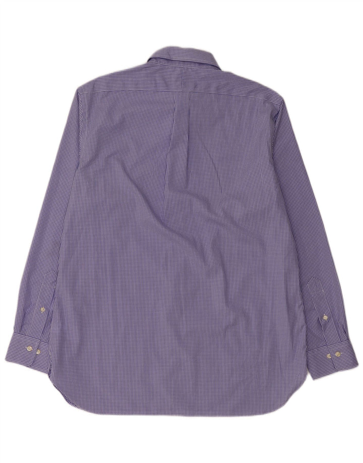 Ralph Lauren Herreskjorte str. 16 1/2 Large Blue Gingham Cotton