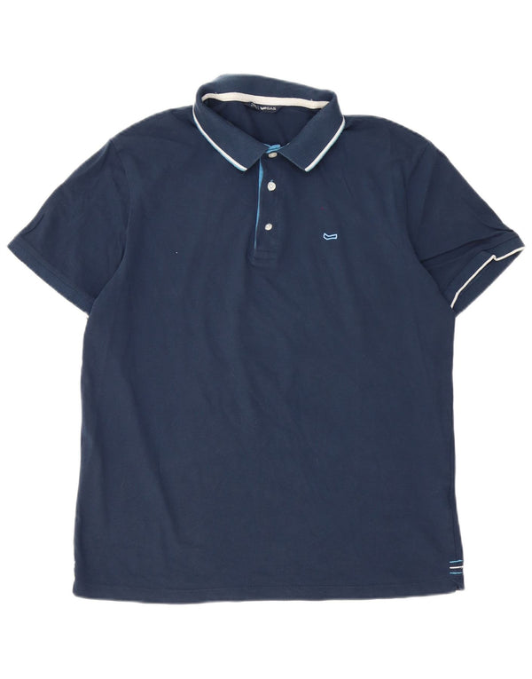 Gas Polo Shirt til mænd XL Marineblå Bomuld