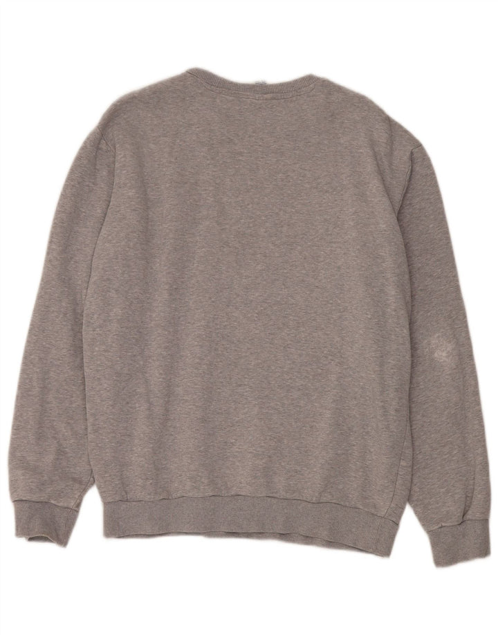 Reebok Herre grafisk sweatshirt Jumper Medium Grå Bomuld