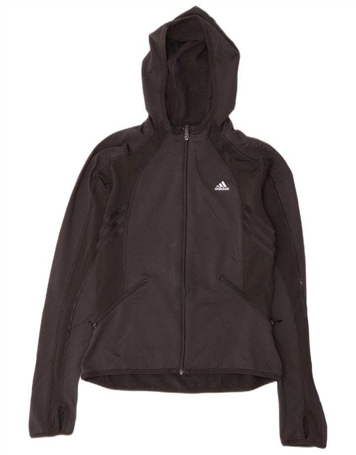 Adidas Dame Hættetrøje Sweater UK 12 Medium Sort Polyester