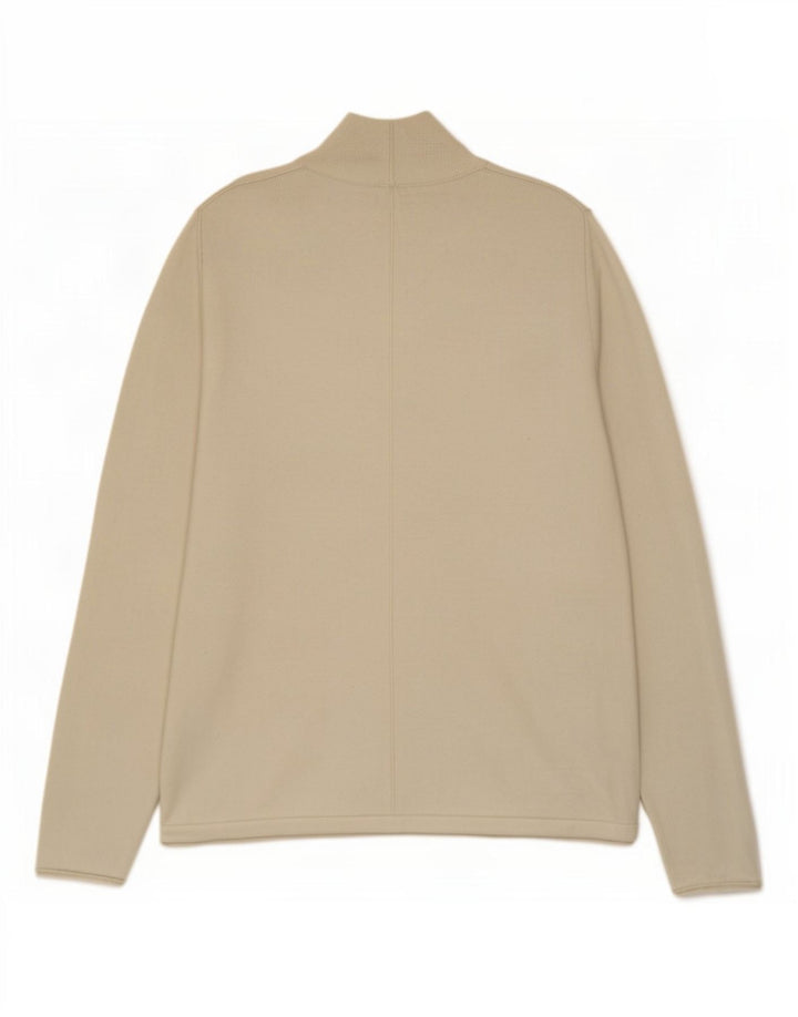 Whistle Dame Turtle Neck Jumper Sweater UK 12 Medium Beige
