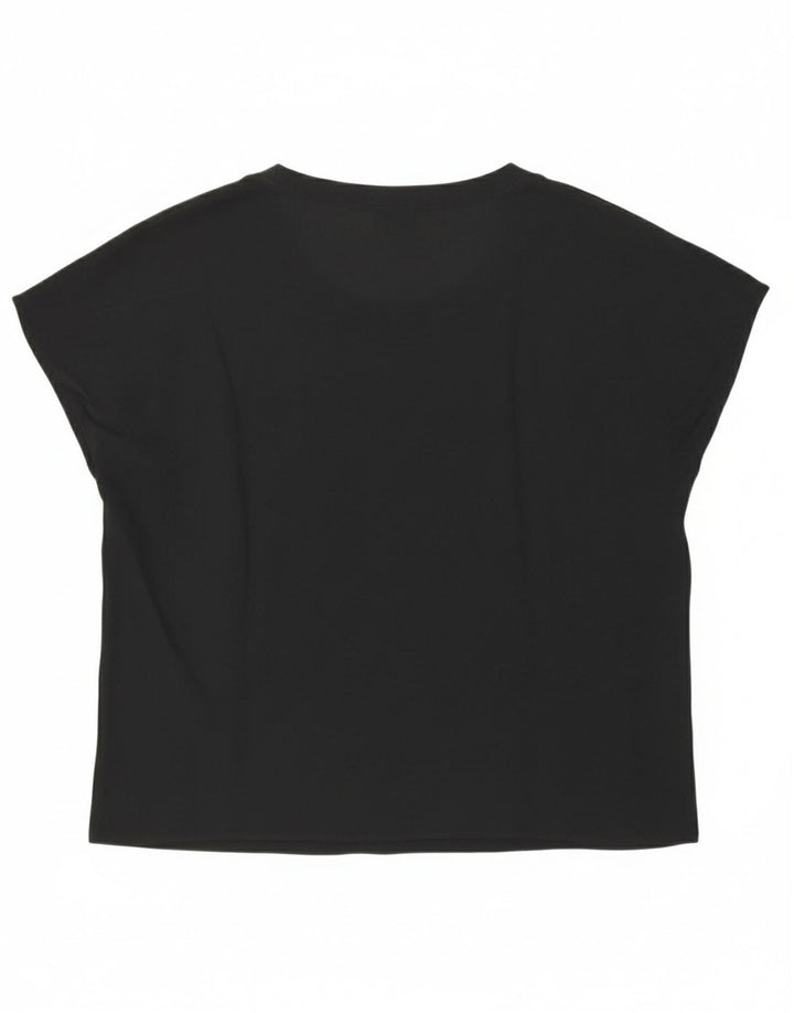 MARIO PUCCI CECCONI Womens Blouse Top IT 47 XL Black