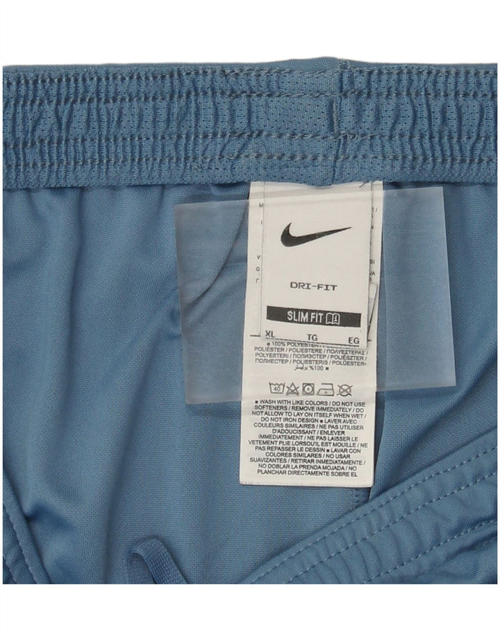 Nike Herre Dri Fit Slim Fit Sportshorts XL Blå Polyester