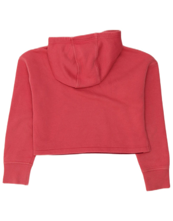Nike Girls Crop Graphic Hoodie Jumper 12-13 år Stor Pink Bomuld