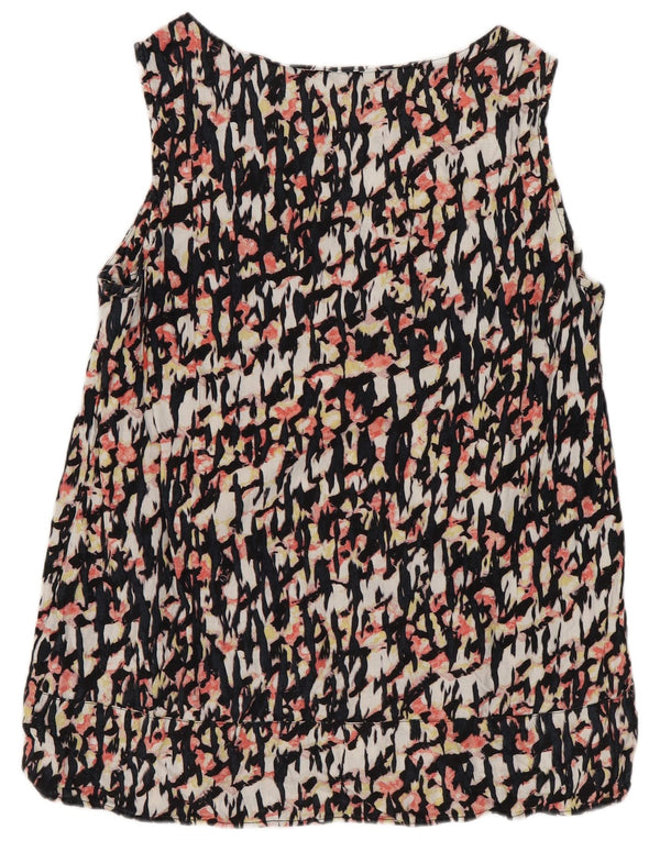Marks & Spencer kvinders abstrakt mønster bluse Top UK 10 Small Multicoloure