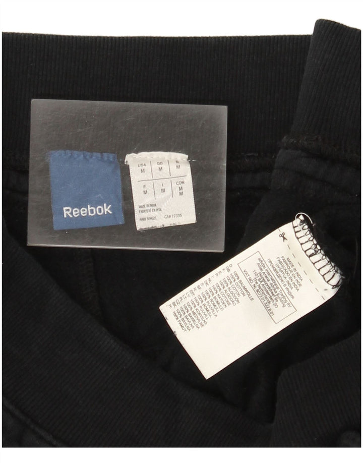 Reebok Herre grafisk træningsdragt Bukser Joggers Medium Sort Bomuld