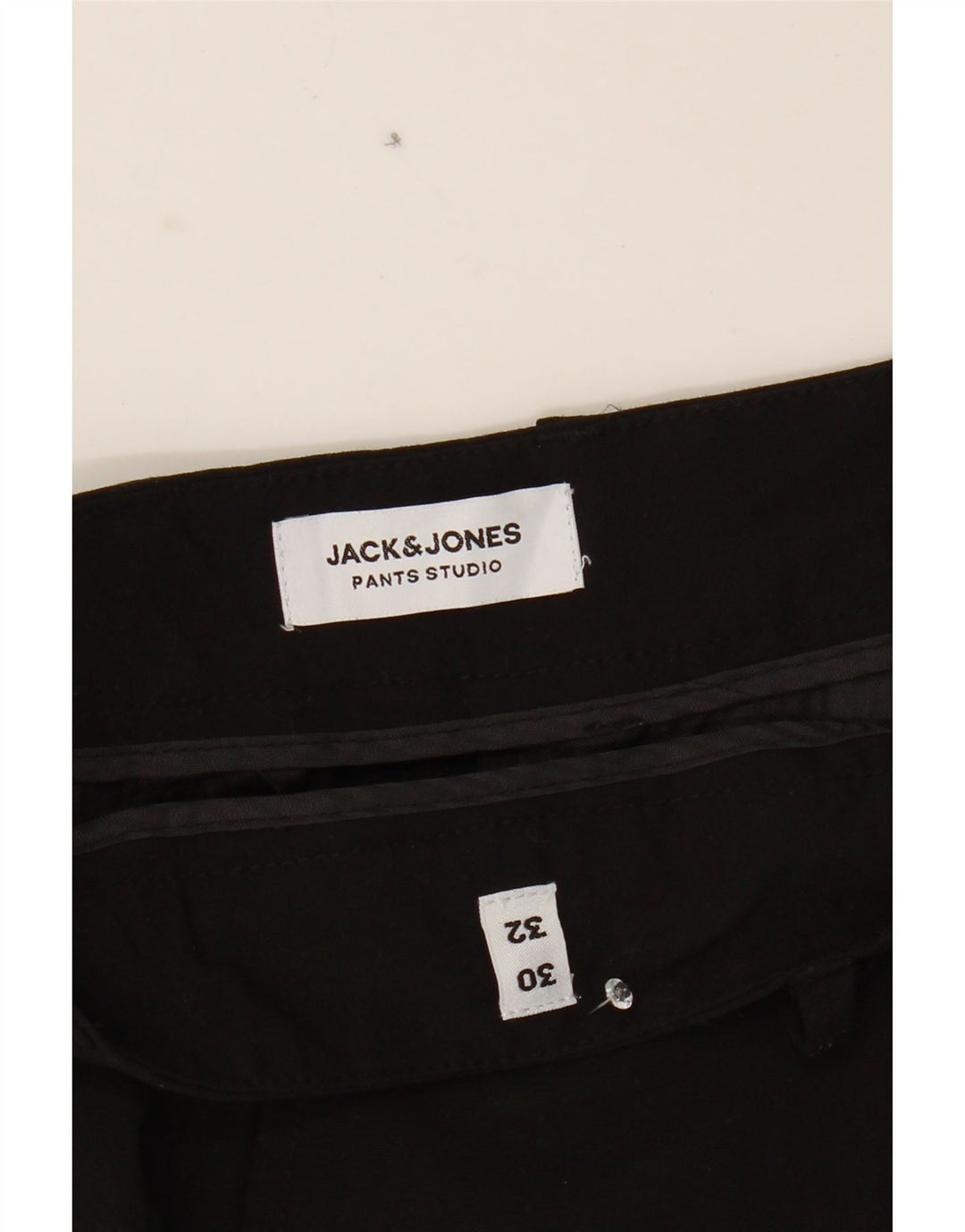 JACK & JONES Mens Slim Suit Trousers W30 L32 Black Polyester