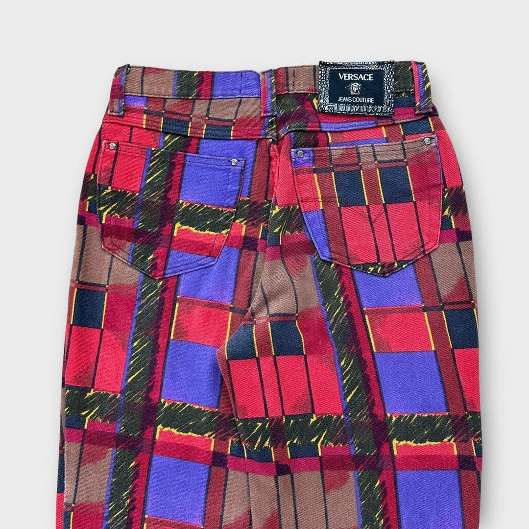 Vintage Versace jeans mønstrede bukser - 27" talje