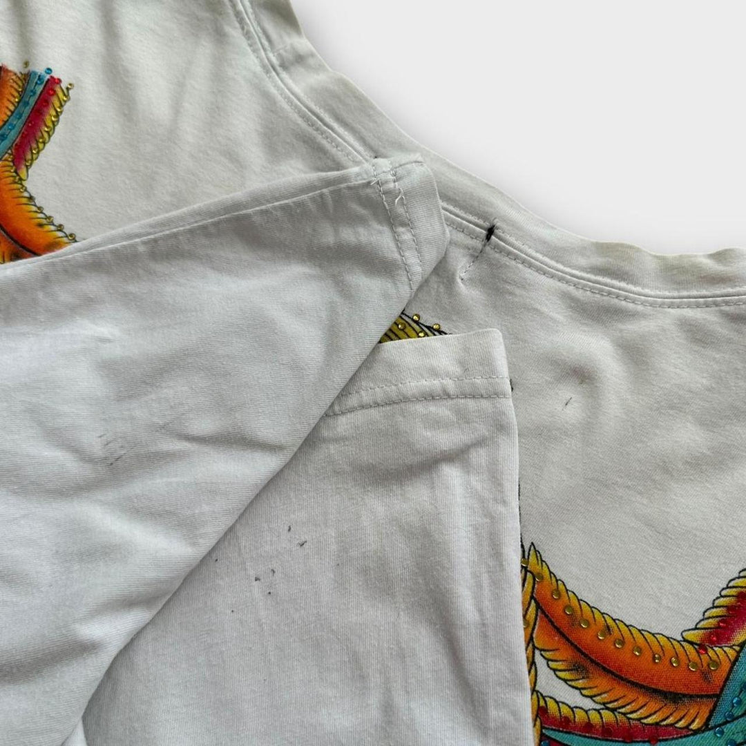 Christian Audigier Ed Hardy langærmet t-shirt - medium (passer som en XL)