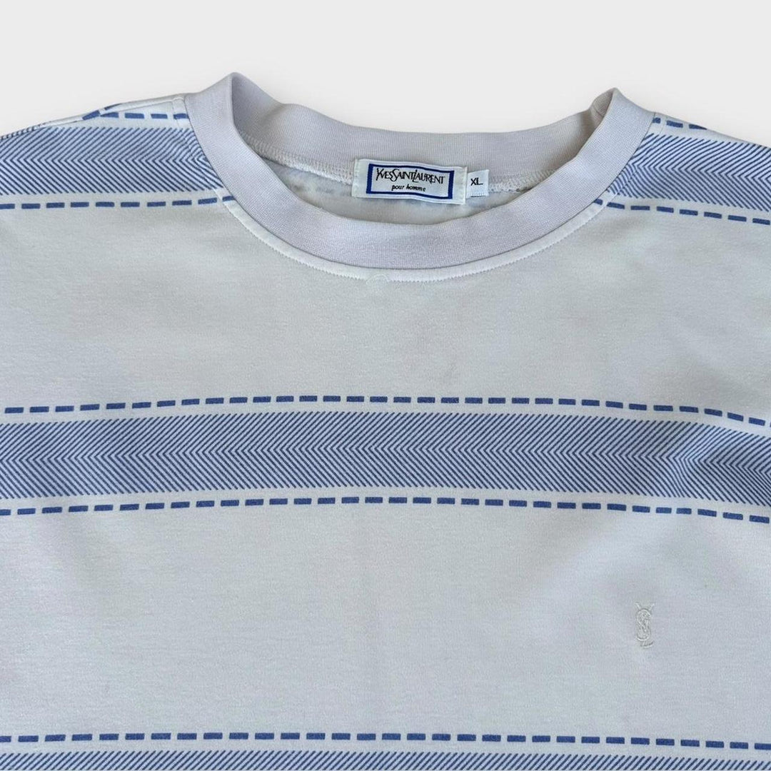 Vintage YSL mønstret t-shirt - XL