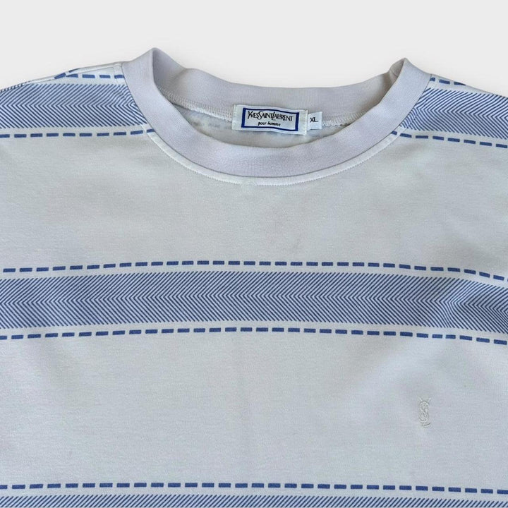 Vintage YSL mønstret t-shirt - XL