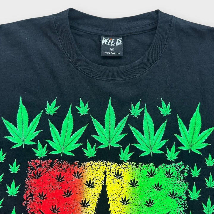 Weed grafisk t-shirt - XL