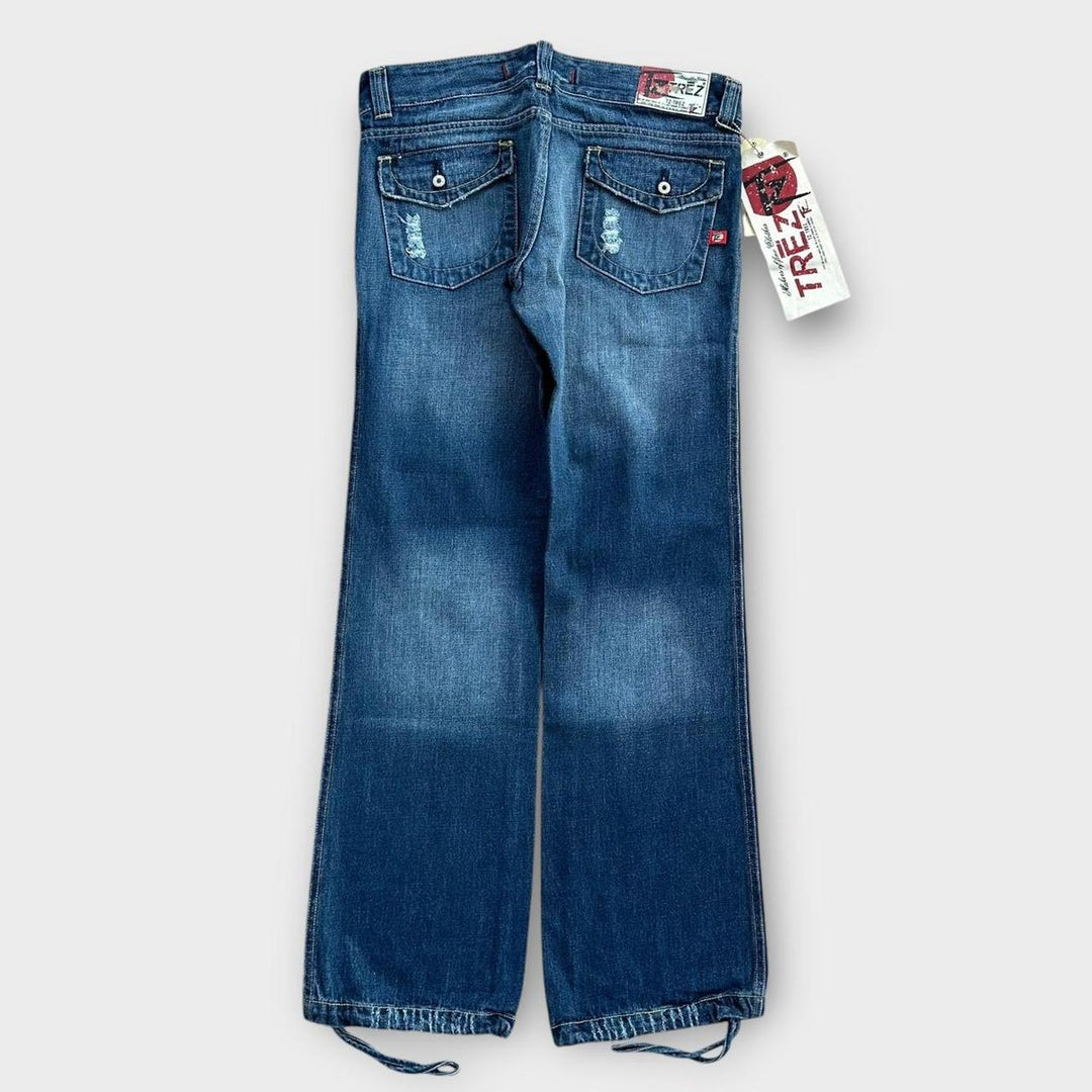 Vintage Y2K jeans med brede ben - 32 tommer