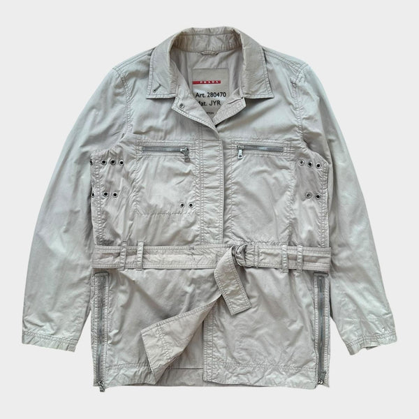 Prada sport teknisk trenchcoat - dame mellemstørrelse 44 (tjek