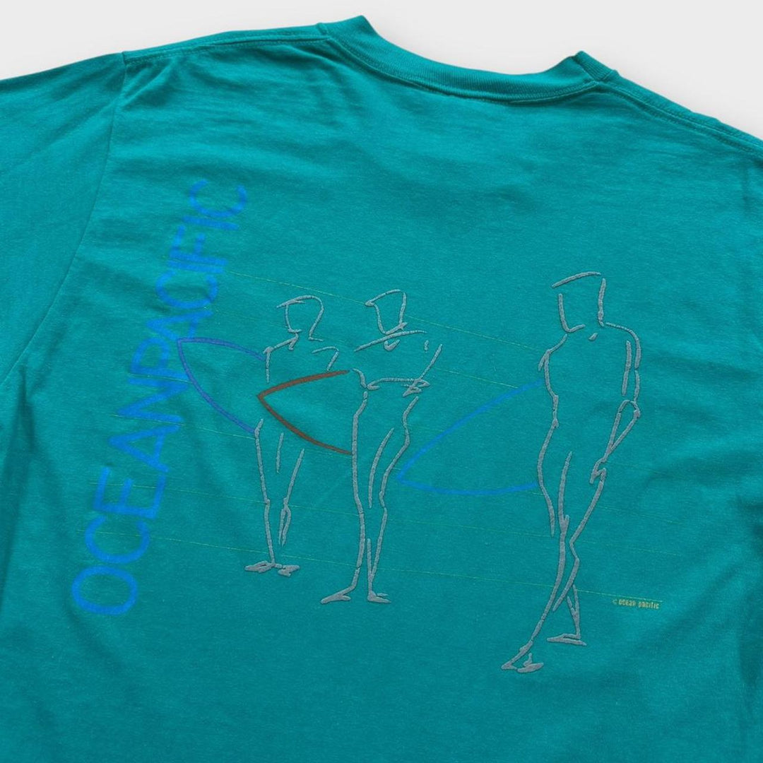 Vintage ocean Pacific grafisk t-shirt - stor