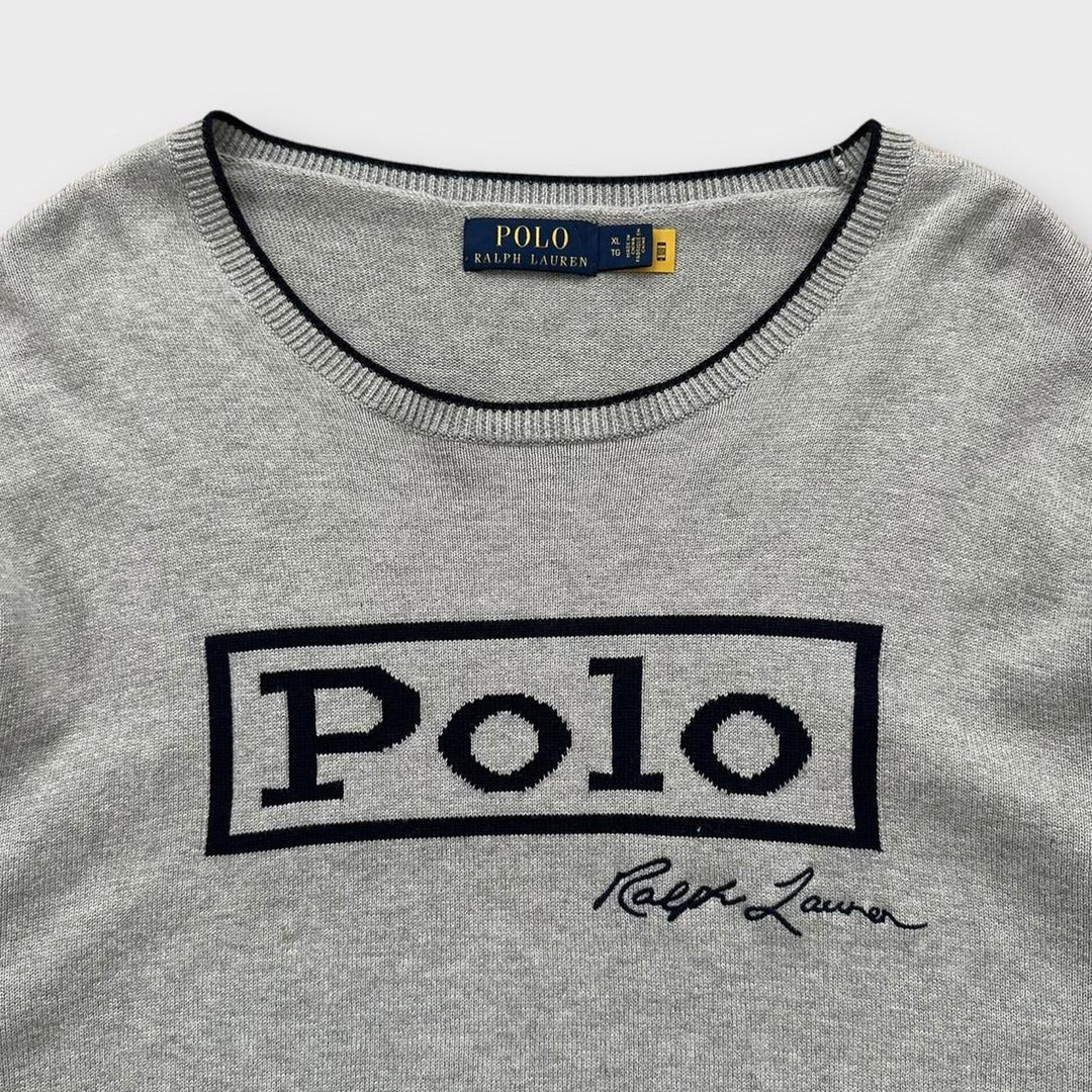 Ralph Lauren strik trøje spelout - XL