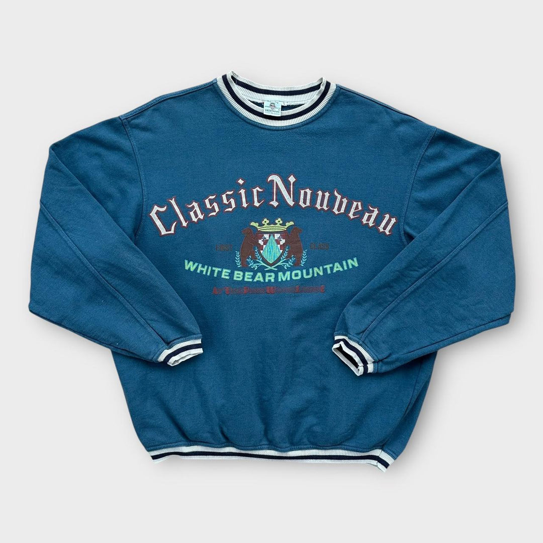 Vintage grafisk sweatshirt - stor