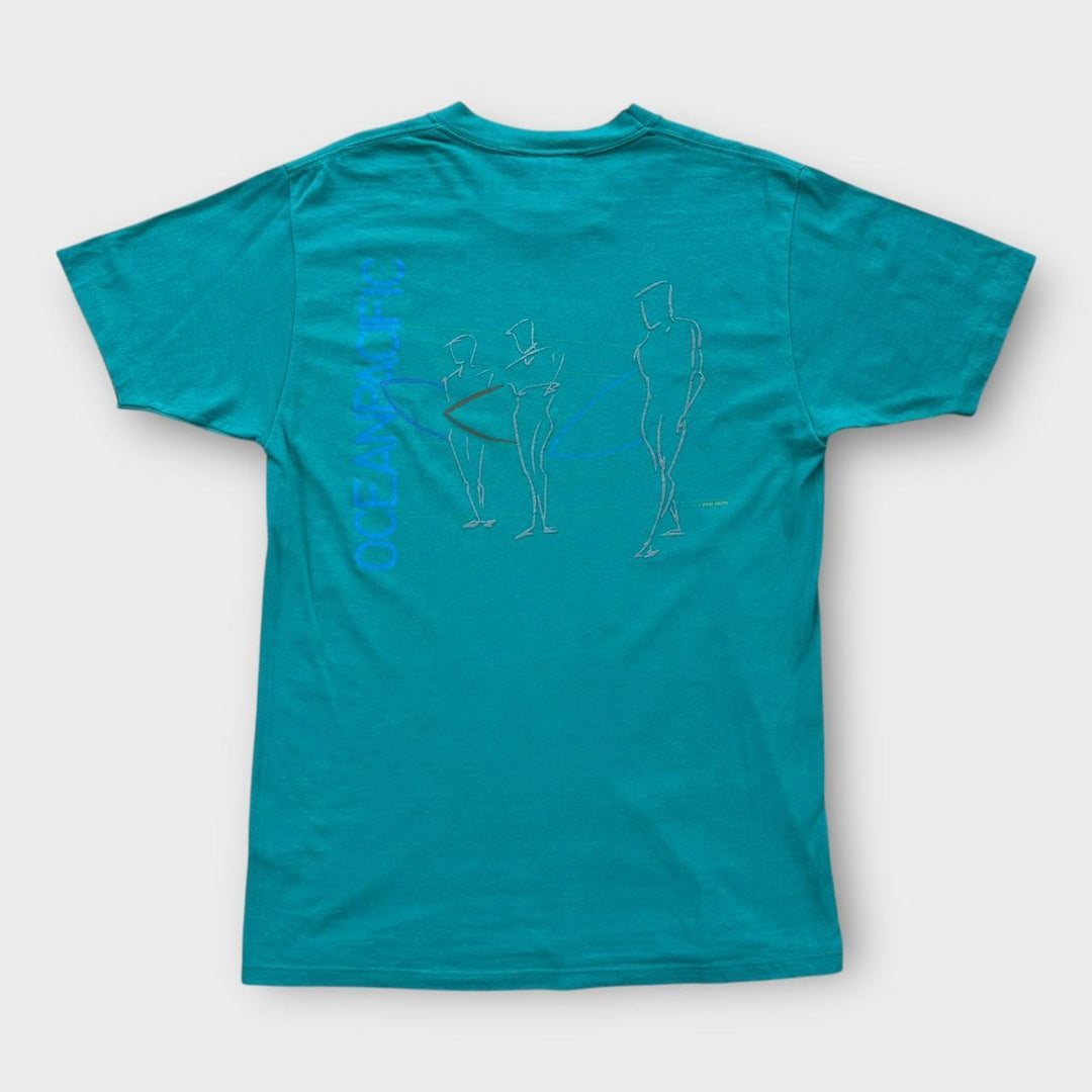 Vintage ocean Pacific grafisk t-shirt - stor
