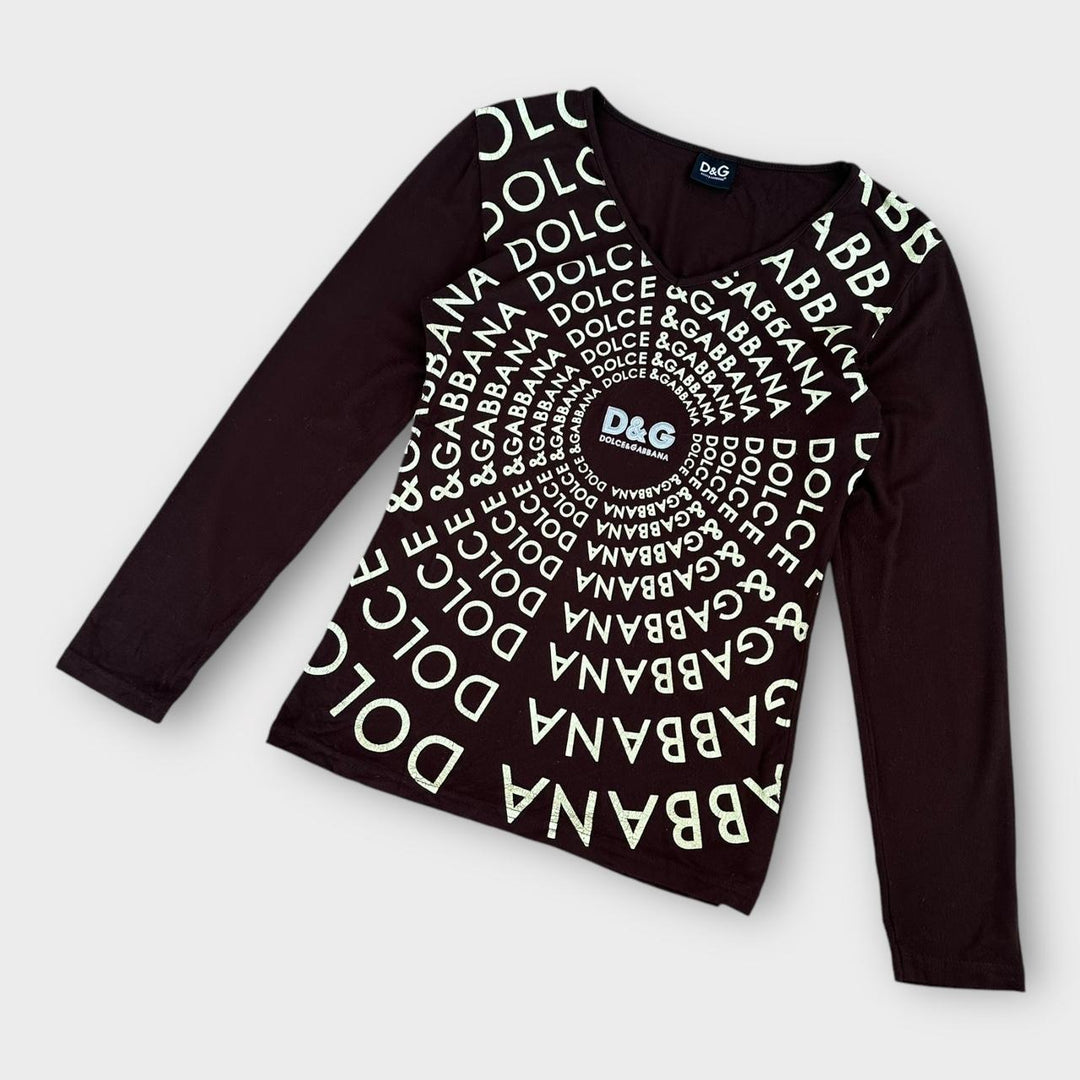 D&G Y2K top BROWN - large til kvinder