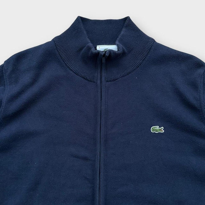 Lacoste striktrøje med lynlås - medium
