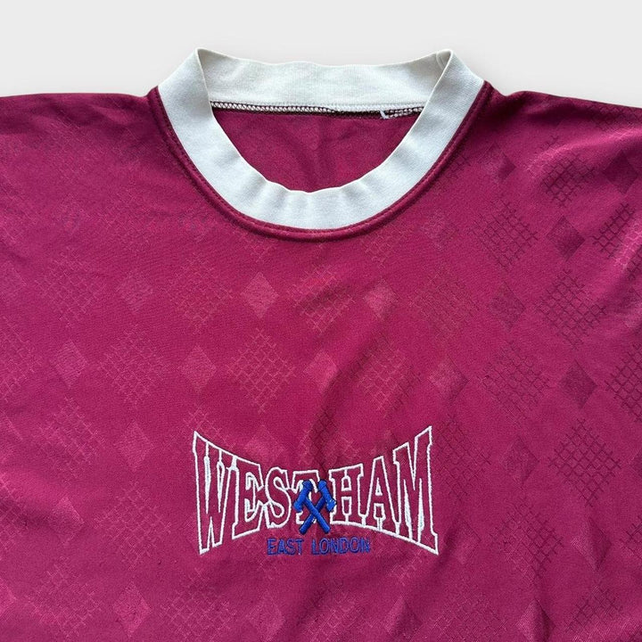 Vintage West Ham fodboldtrøje - stor
