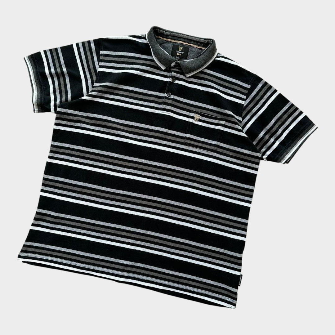 Guinness stribet poloshirt - XL