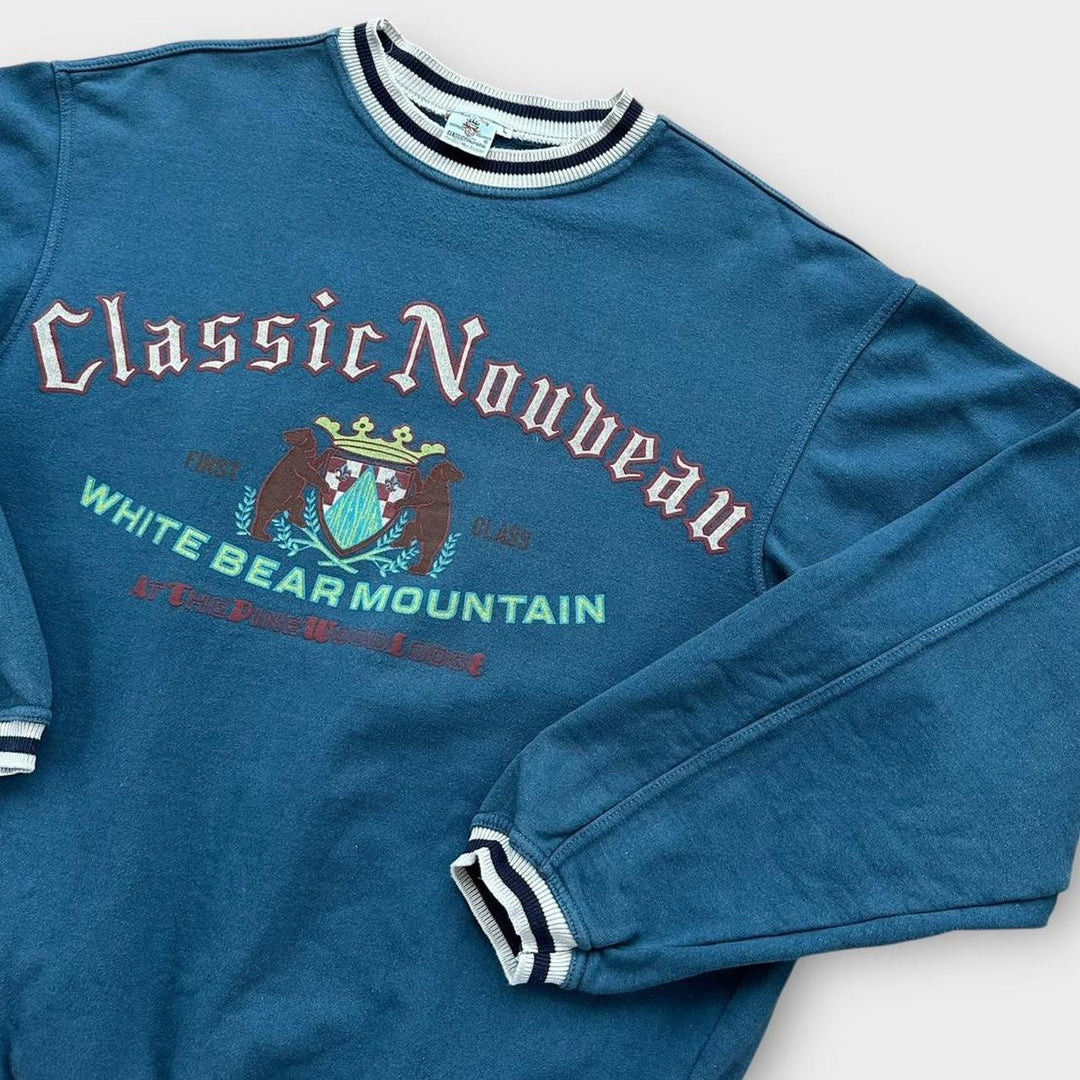 Vintage grafisk sweatshirt - stor