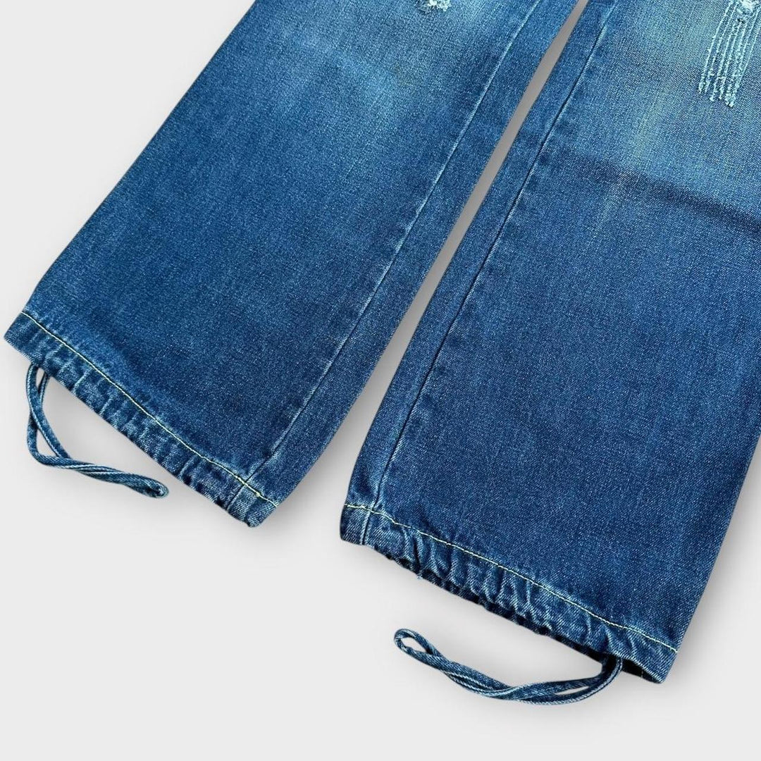 Vintage Y2K jeans med brede ben - 32 tommer