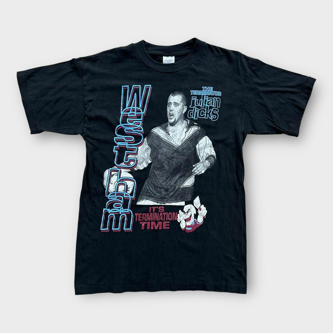 Vintage West Ham Julian Dicks grafisk t-shirt - medium