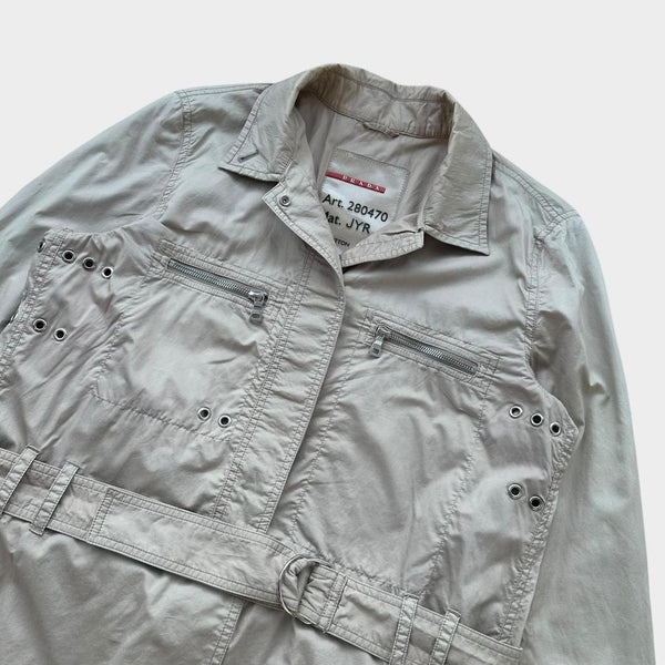 Prada sport teknisk trenchcoat - dame mellemstørrelse 44 (tjek