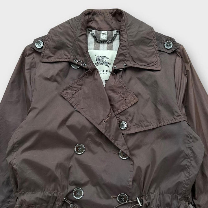 Vintage Burberry nylon trenchcoat - UK6
