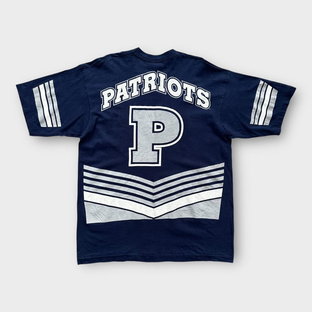 Vintage Patriots T-shirt med enkelt sting - XL