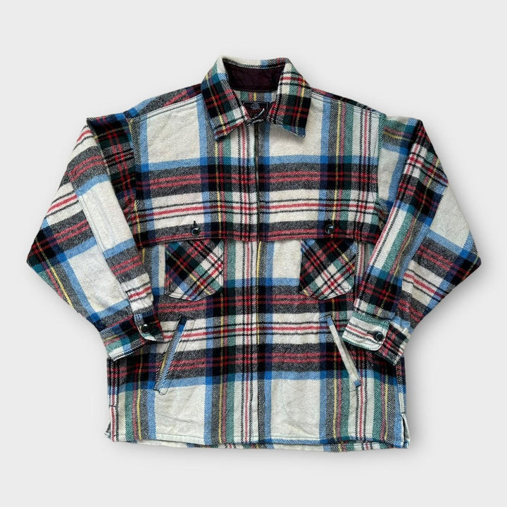 Johnson Woolen Mills uld flannel jakke - stor