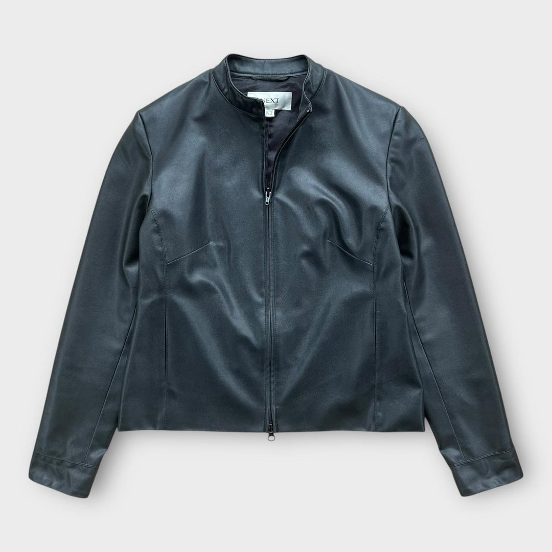 Vintage Y2K læderjakke til kvinder - UK12