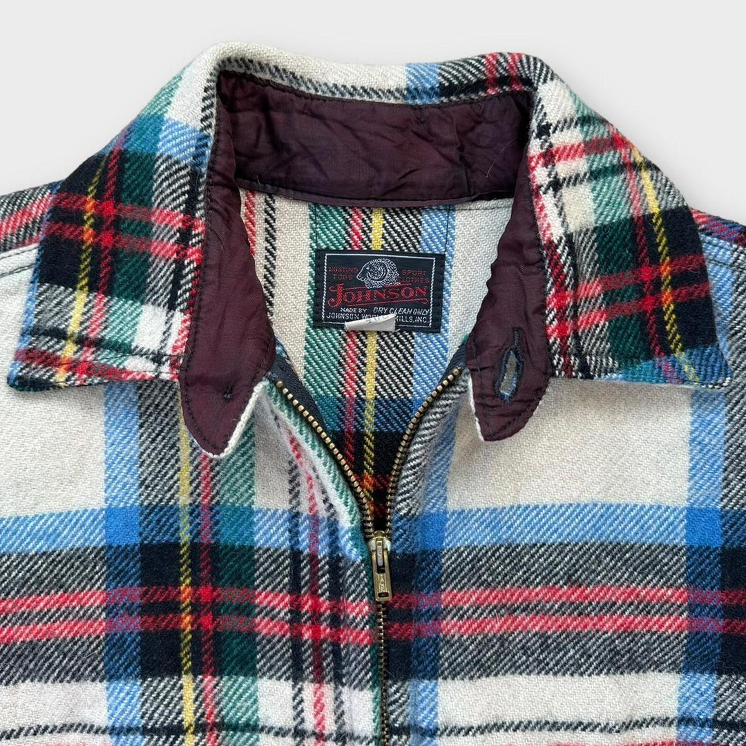 Johnson Woolen Mills uld flannel jakke - stor