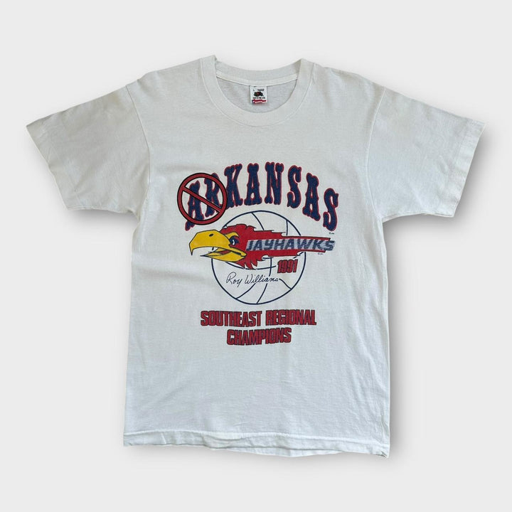 Vintage Kansas basketball grafisk t-shirt - stor
