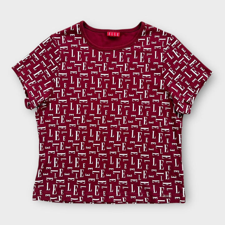 Y2K vintage Elle top - dame XL