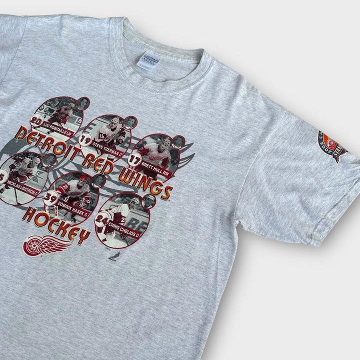 Vintage NHL Detroit røde wings t-shirt - stor