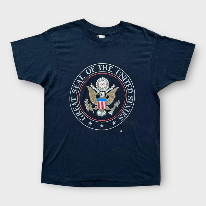 Enkeltsøm American Seal grafisk T-shirt - stor