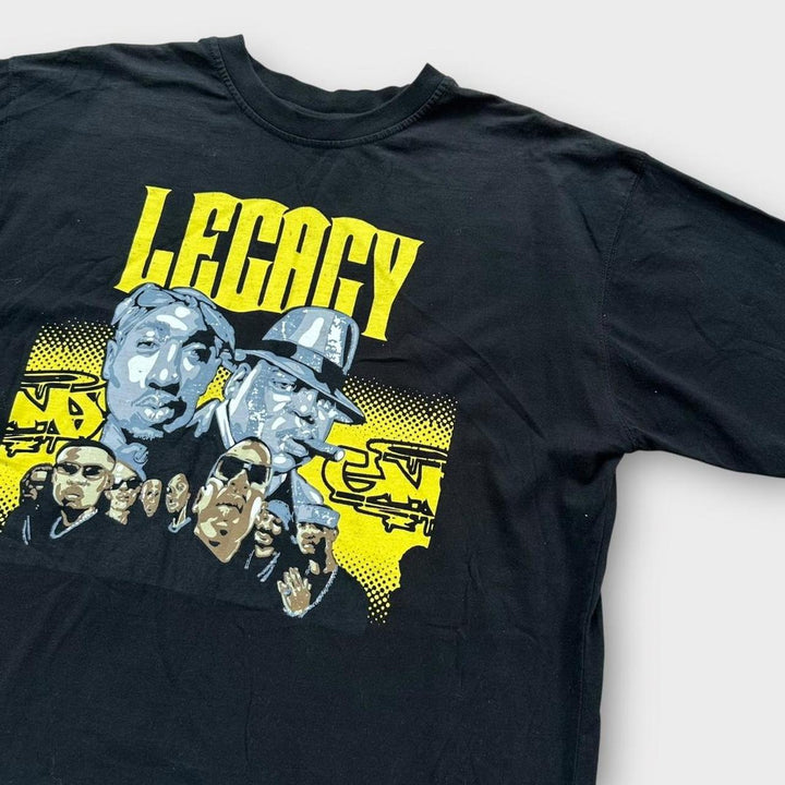 Vintage Tupac & Biggie grafisk t-shirt - XL